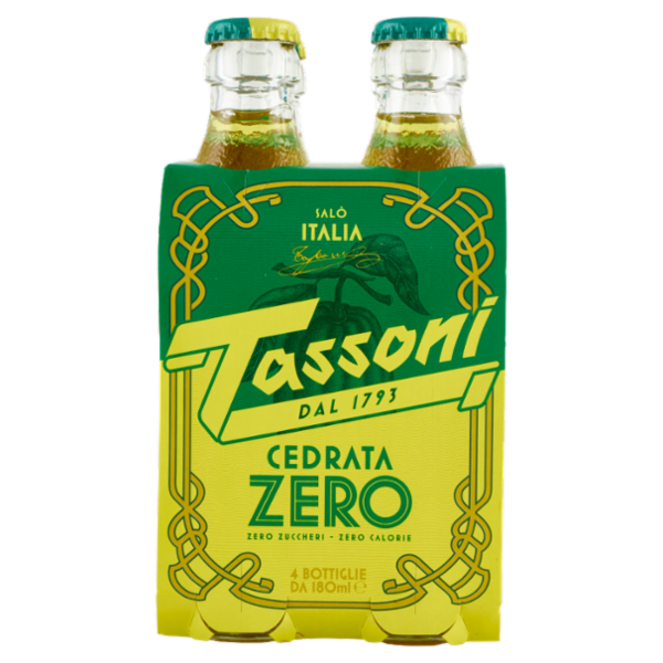 Tassoni Cedrata Zero 4 x 180 ml