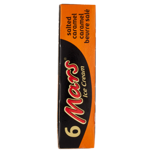 Mars Barretta Gelato al cioccolato e caramello salato, Multipack da 6 x 37.3 g