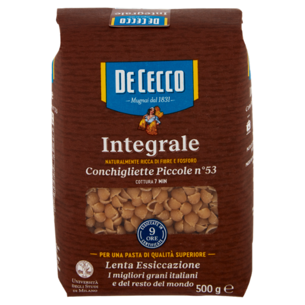 De Cecco Integrale Conchigliette Piccole n° 53 500 g