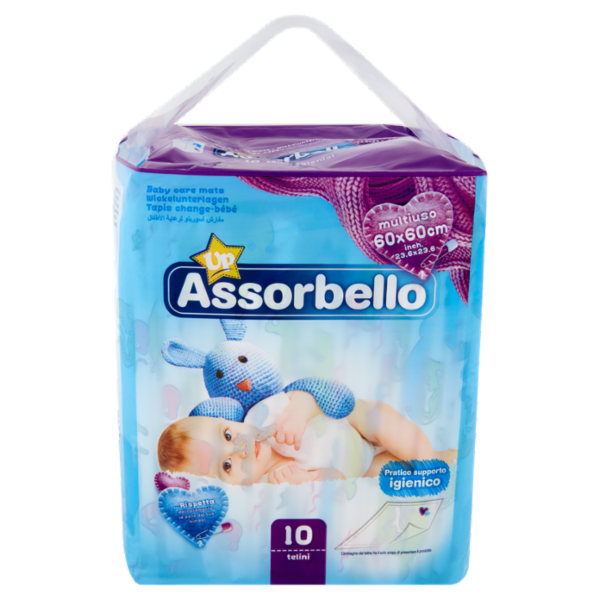 Assorbello Up telini igienici multiuso 60x60 cm 10 pz