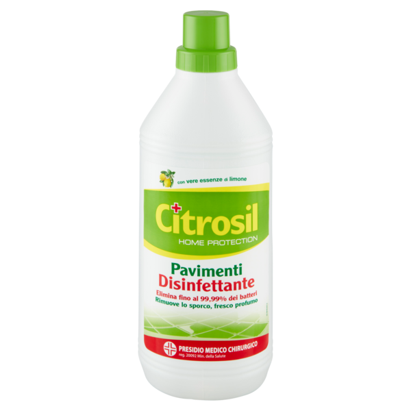 Citrosil Home Protection - Pavimenti Disinfettante con vere essenze di limone, 900 ml