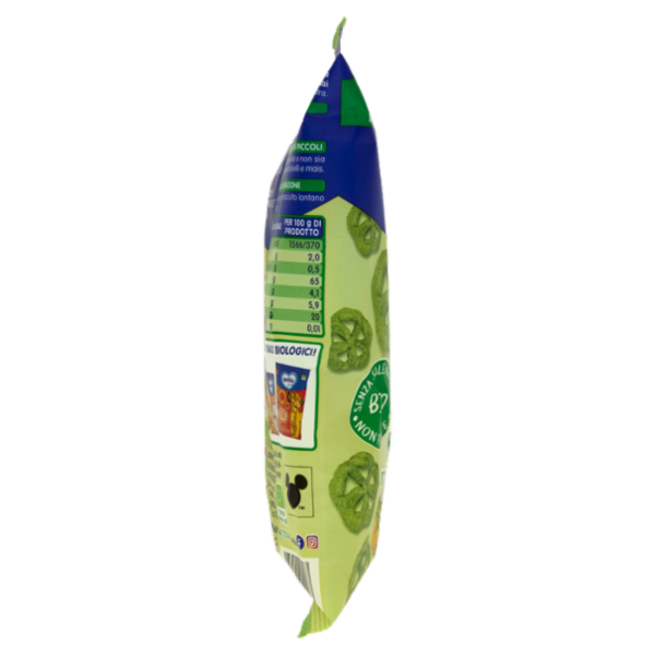 MELLIN Rotelle di Piselli&Mais Disney Stitch, Snack Biologico, Senza Glutine, adatto dai 12 mesi 20g