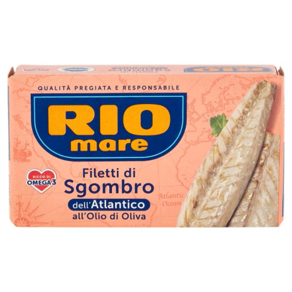 Rio mare Filetti di Sgombro dell'Atlantico all'Olio di Oliva 125 g