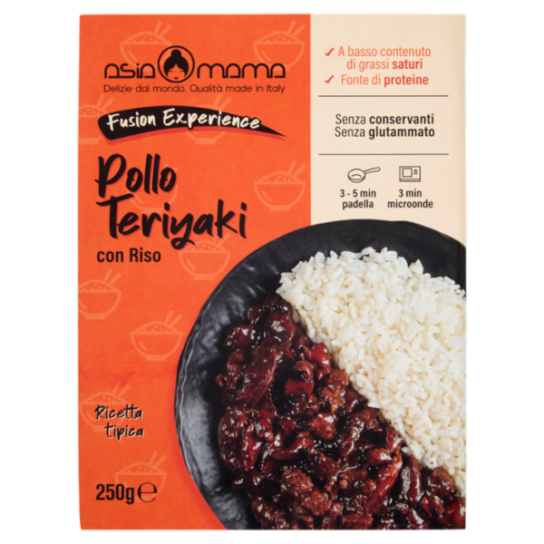 asia mama Fusion Experience Pollo Teriyaki con Riso 250 g