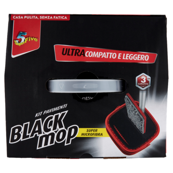 Super5 Black mop Kit Pavimenti