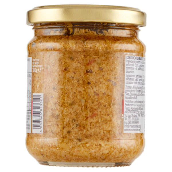 Mastrototaro food Bruschetta con Carciofi e Pomodori Secchi 180 g