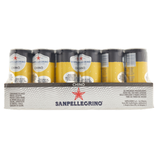 SANPELLEGRINO, Bibita gassata, Chinò, 33cl x 24