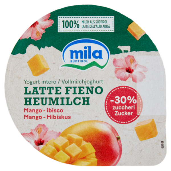 mila Yogurt intero Latte Fieno Mango - ibisco 150 g