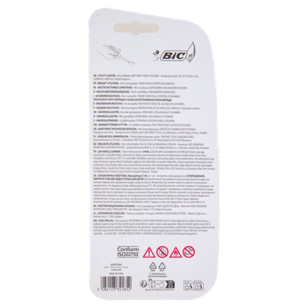 Bic Megalighter Design Accendino Multiuso - Colori Assortiti, 1 pezzo