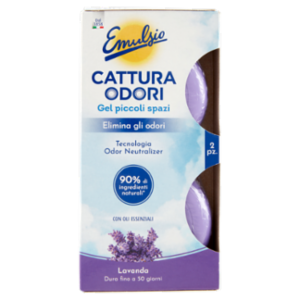 Emulsio Cattura Odori Gel Piccoli Spazi Lavanda 2 Pz