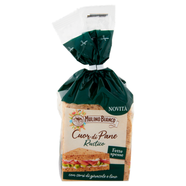 Mulino Bianco Cuor di Pane Rustico Ideale per Tramezzino 300g
