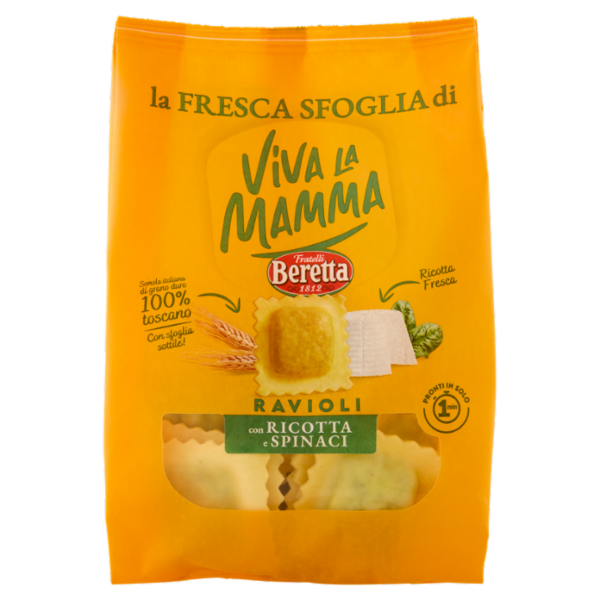 Viva la Mamma la Fresca Sfoglia di Ravioli con Ricotta e Spinaci 250 g