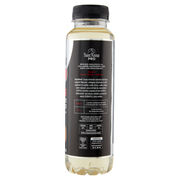 Sant'Anna Pro 15g Proteine + Zinco Gusto Frutti Verdi + Menta 330 ml