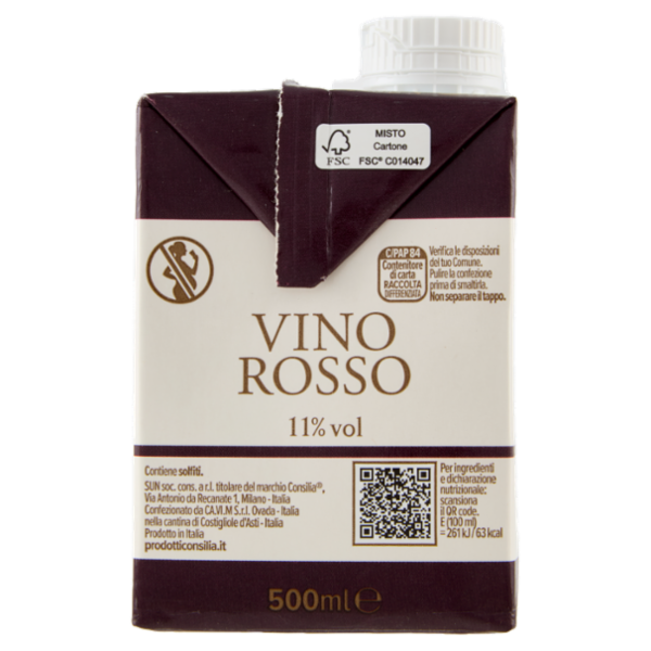 Consilia Vino Rosso Italiano 500 ml