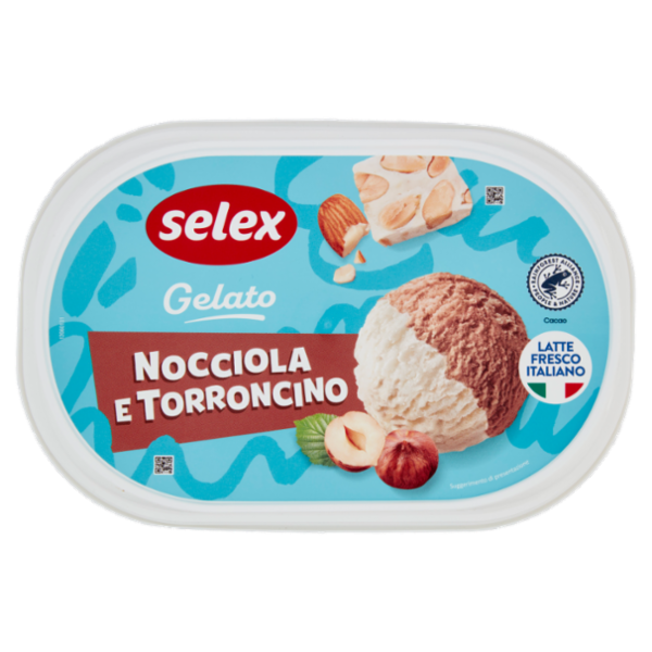 Selex Gelato Nocciola e Torroncini 500 g