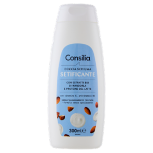 Consilia Doccia Schiuma Setificante Mandorla e Proteine Del Latte 300 Ml