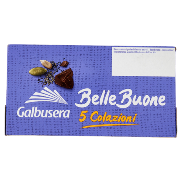 Galbusera BelleBuone 5 Colazioni Cioccolato semi di papavero, semi di girasole e semi di zucca 5x40g