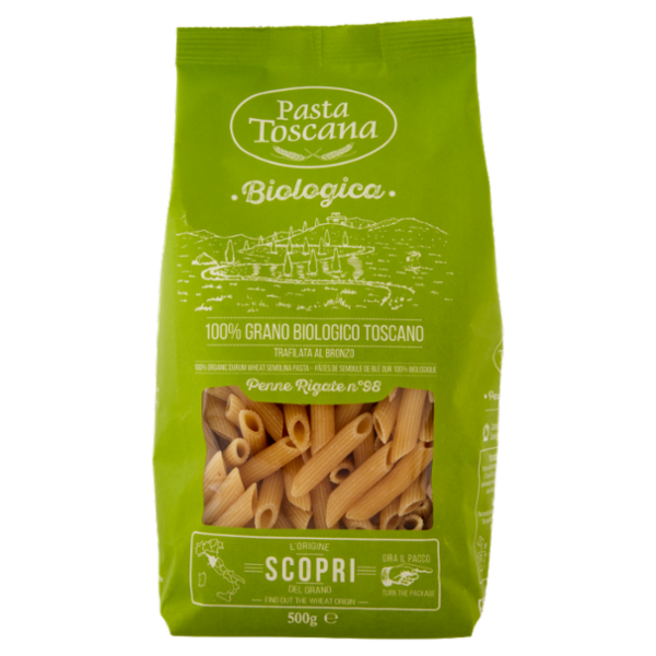Pasta Toscana Biologica Penne Rigate n°98 500 g