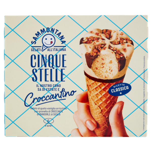 Sammontana Cinque Stelle Croccantino 6 x 75 g