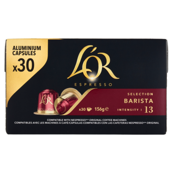 L'OR Barista 13- 30 Capsule Caffè Compatibili con Macchine Nespresso*® Original 156g