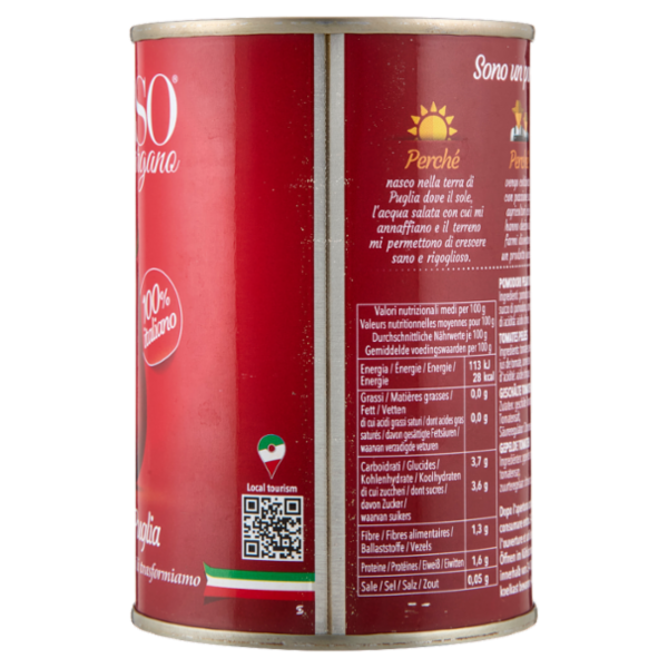 Rosso Gargano Pelati di Puglia 400 g