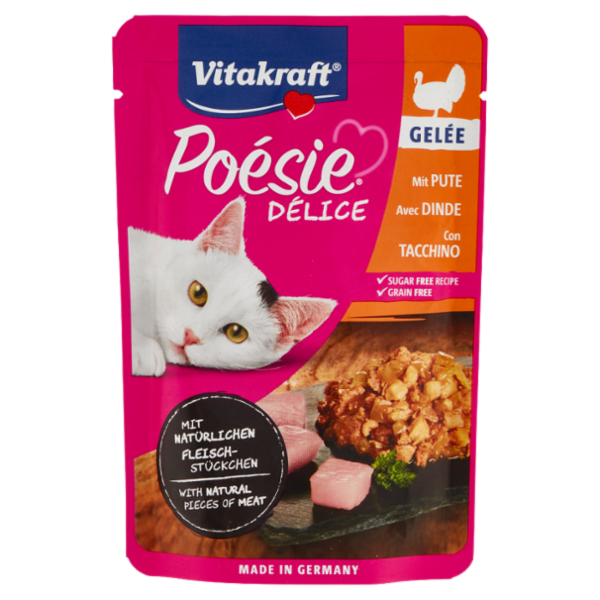 Vitakraft Poésie Délice Gelée con Tacchino 85 g