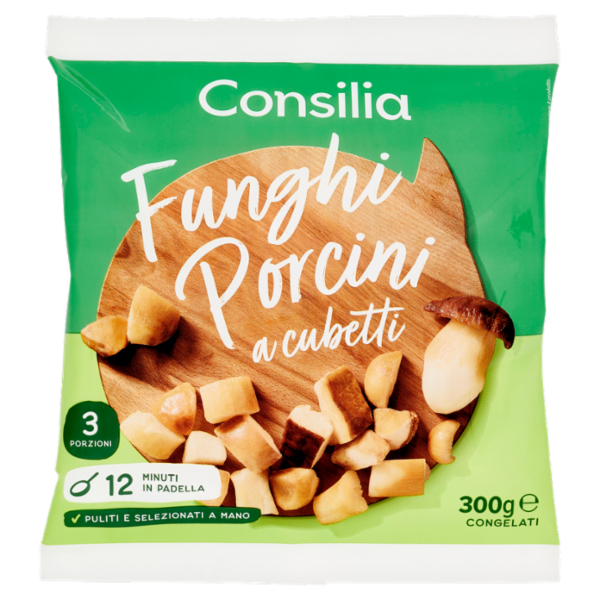 Consilia Funghi Porcini a cubetti Congelati 300 g