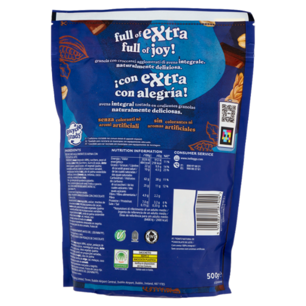 Kellogg's Extra granola cioccolato al latte 500 g