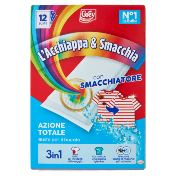 GREY l'Acchiappa & Smacchia Azione Totale Buste 12 x 30 g