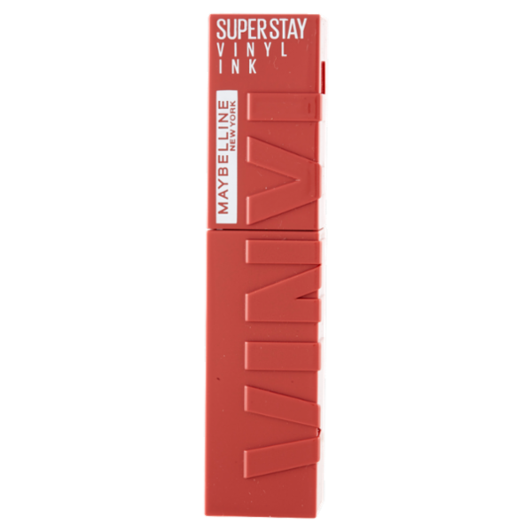 Maybelline New York SuperStay Vinyl Ink Rossetto Liquido a Lunga Tenuta, 15 Peachy