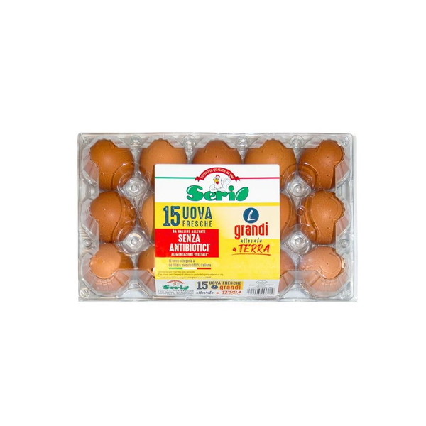 Uova Allevate A Terra Senza Antibiotici Lx15 Gr.945