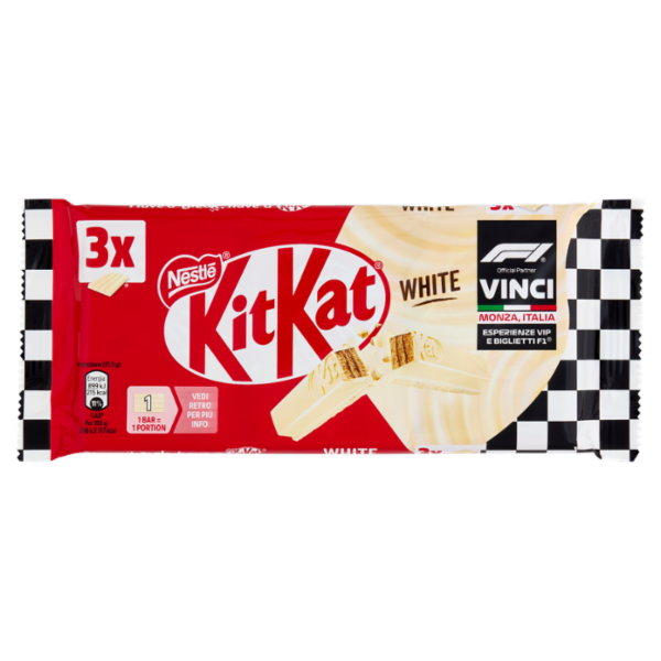 KITKAT White Wafer con copertura Bianca 3 Snack da 41,5g