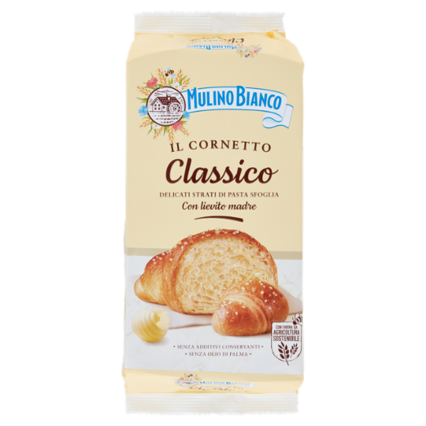 Mulino Bianco Cornetti Classici Merenda senza Additivi Conservanti 6 pezzi 240g