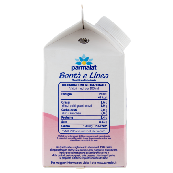 parmalat Bontà e Linea Latte Parzialmente Scremato 500 ml