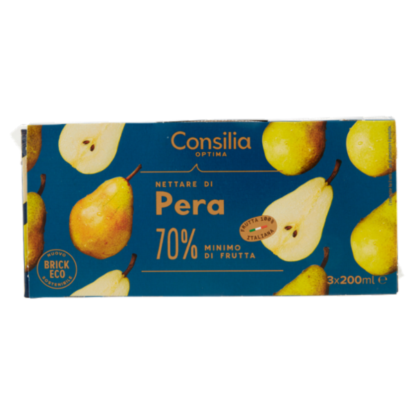 Consilia Optima Nettare di Pera 70% Frutta 3x200 ml