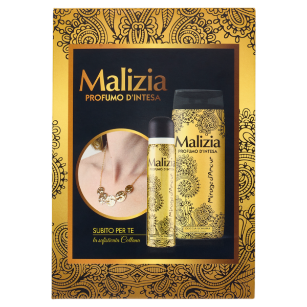 Malizia Profumo d'Intesa Mirage d'Amour Seduction Parfum Deodorant 100 mL + Doccia Schiuma 300 mL