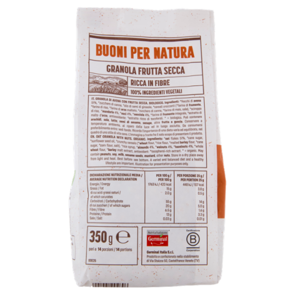 Germinal Bio Granola Frutta Secca 350 g