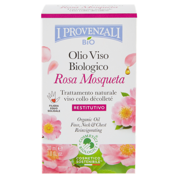 I Provenzali Bio Olio Viso Biologico Rosa Mosqueta 30 ml