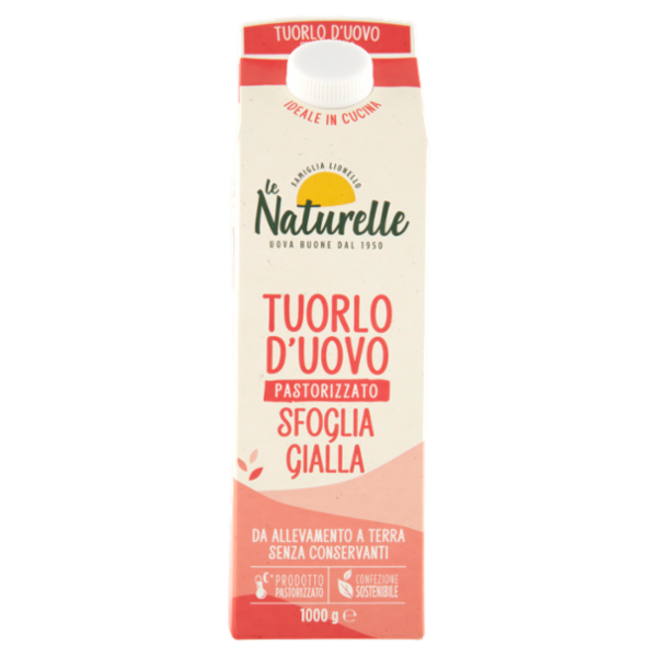 le Naturelle Tuorlo d'Uovo Pastorizzato Sfoglia Gialla 1000 g