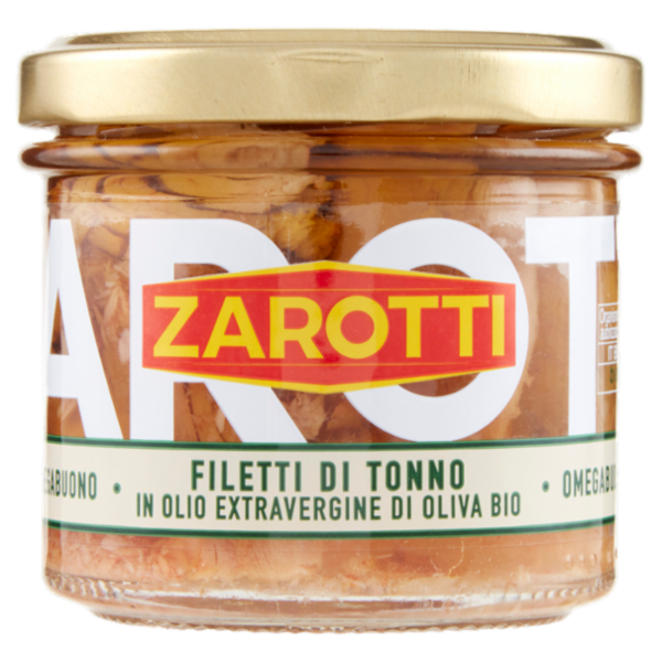 Zarotti Filetti di Tonno in Olio Extravergine di Oliva Bio 110 g