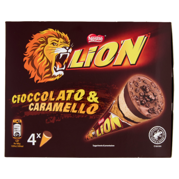 LION Cono Cioccolato & Caramello 4x72g