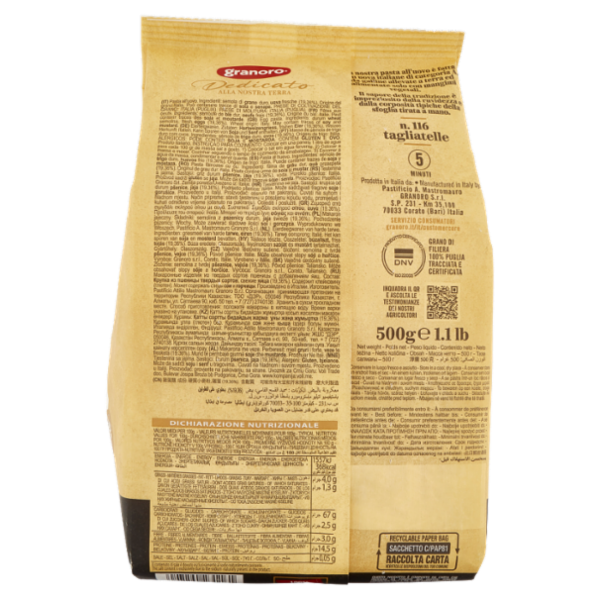 granoro Dedicato all'uovo n.116 tagliatelle 500 g