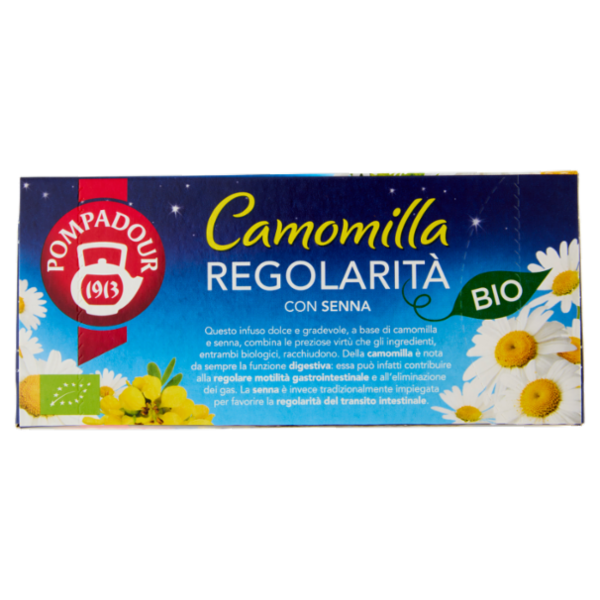 Pompadour Camomilla Regolarità con Senna* Bio 18 x 1,7 g