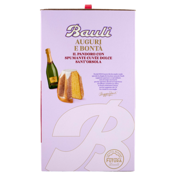 Bauli Auguri e Bontà Pandoro Bauli 700 g + Spumante Cuvée dolce Sant'Orsola 75 cl