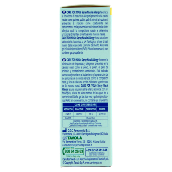 Care for you Spray Nasale Allergy 20 ml