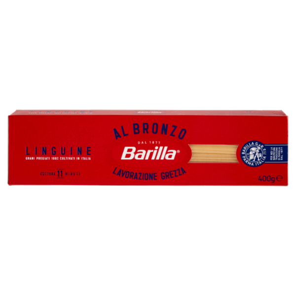 Barilla Pasta Al Bronzo Linguine 100% grano italiano 400g