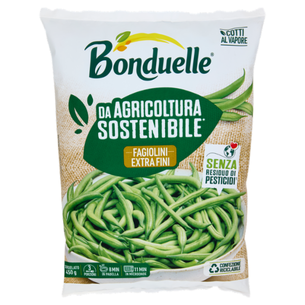 Bonduelle Da Agricoltura Sostenibile* Fagiolini Extra Fini Surgelato 450 g