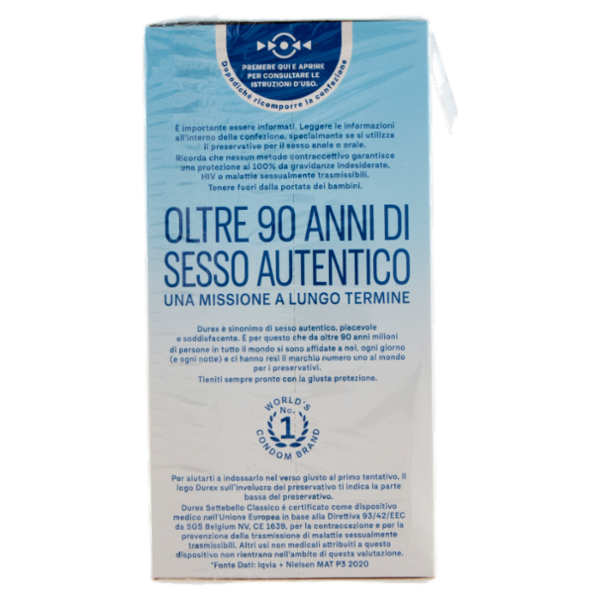 Durex Preservativi Classici Settebello, 27 Profilattici