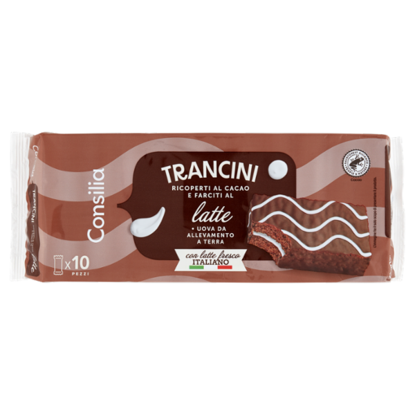 Consilia Trancini al Latte Ricoperti al Cacao 10x35 g