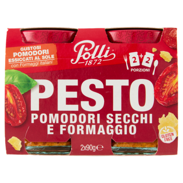 Polli Pesto Pomodori Secchi e Formaggio 2 x 90 g